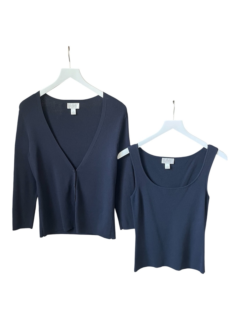 Loft Women’s Knit Cardigan and Sleeveless Tank - Size Small